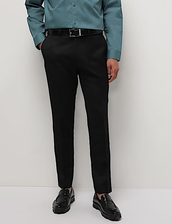 Mid Waist Slim Fit Trousers