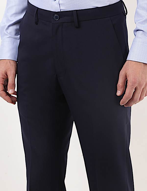 Plain Regular Fit Trousers