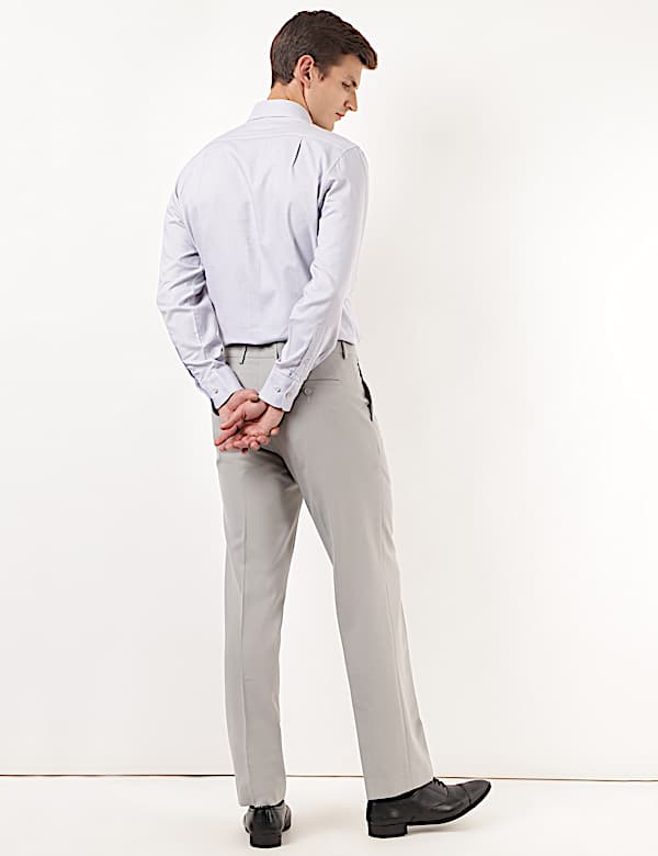 Plain Regular Fit Trousers