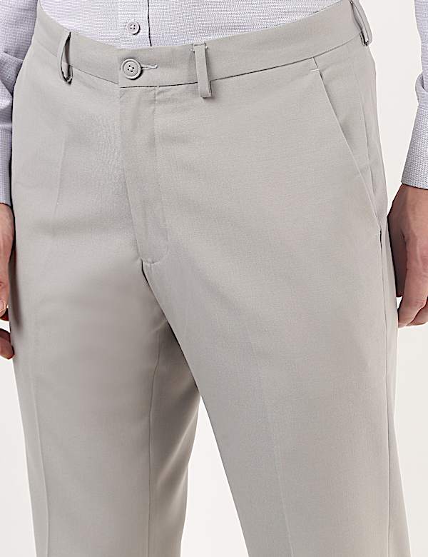 Plain Regular Fit Trousers