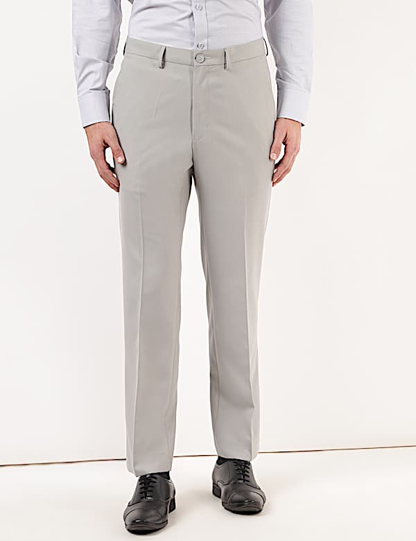 Plain Regular Fit Trousers