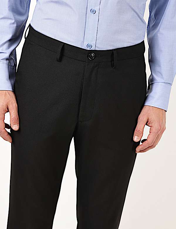 Plain Regular Fit Trousers
