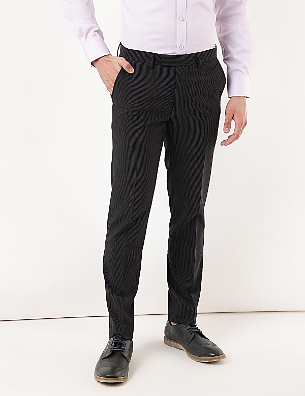 Slim Fit Striped Trousers