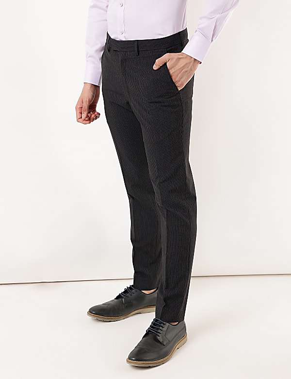 Slim Fit Striped Trousers