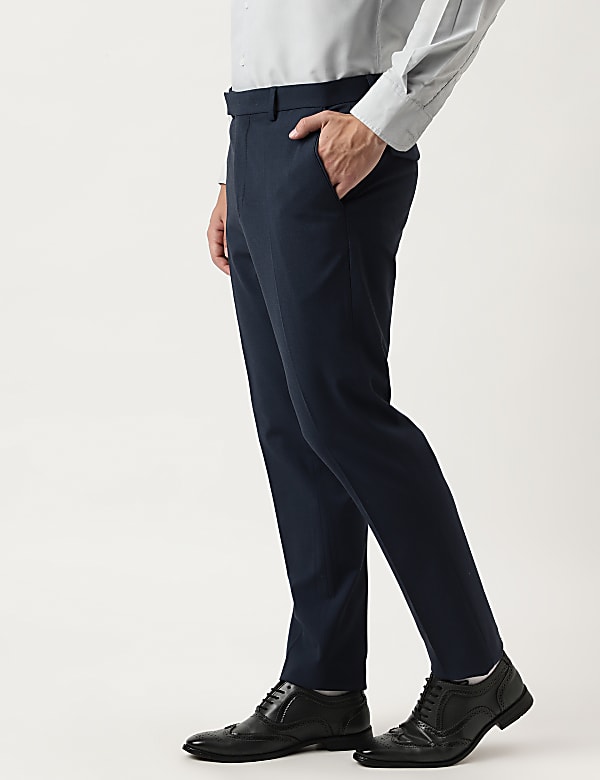Slim Fit Plain Trousers