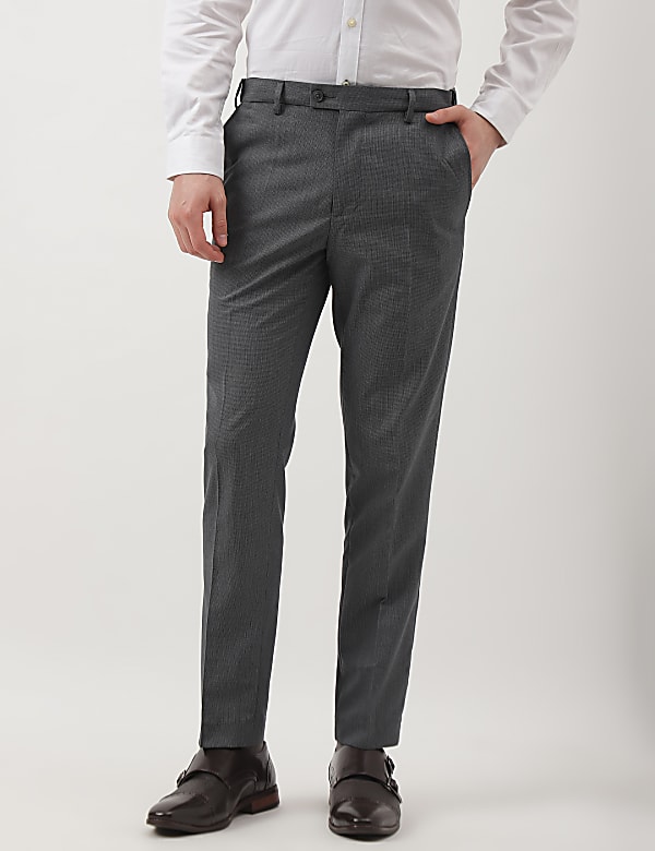 Plain Slim Fit Trousers