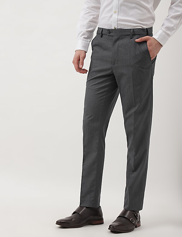 Plain Slim Fit Trousers