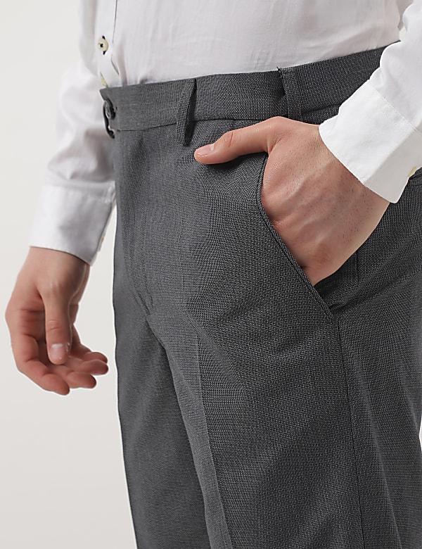 Plain Slim Fit Trousers