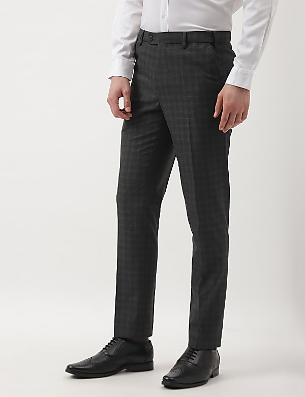 Checks Slim Fit Trousers