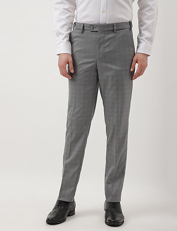 Checks Slim Fit Trousers