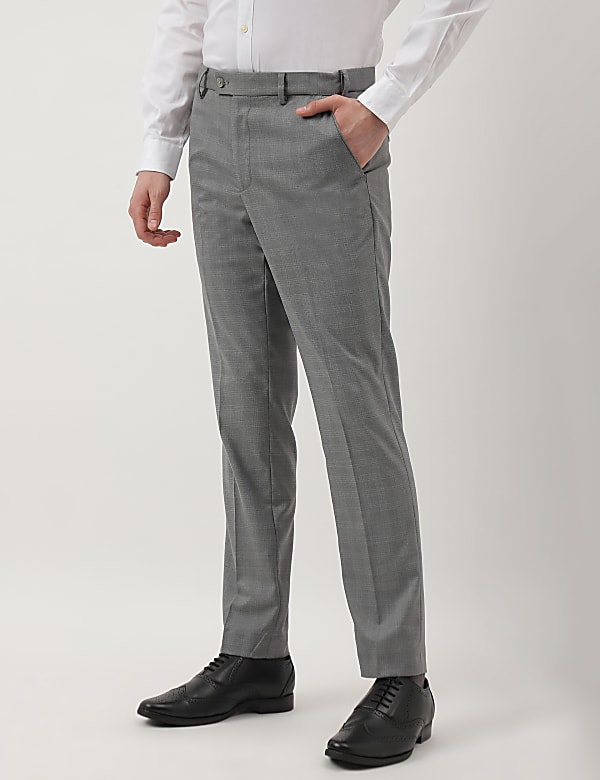 Checks Slim Fit Trousers