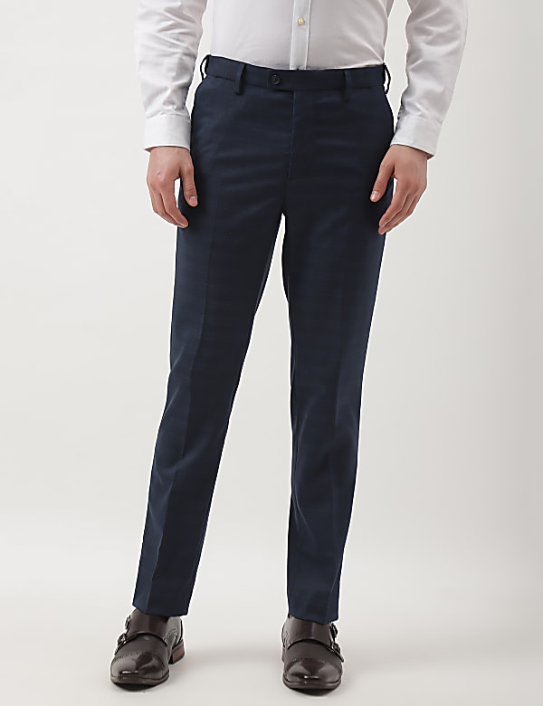 Checks Slim Fit Trousers