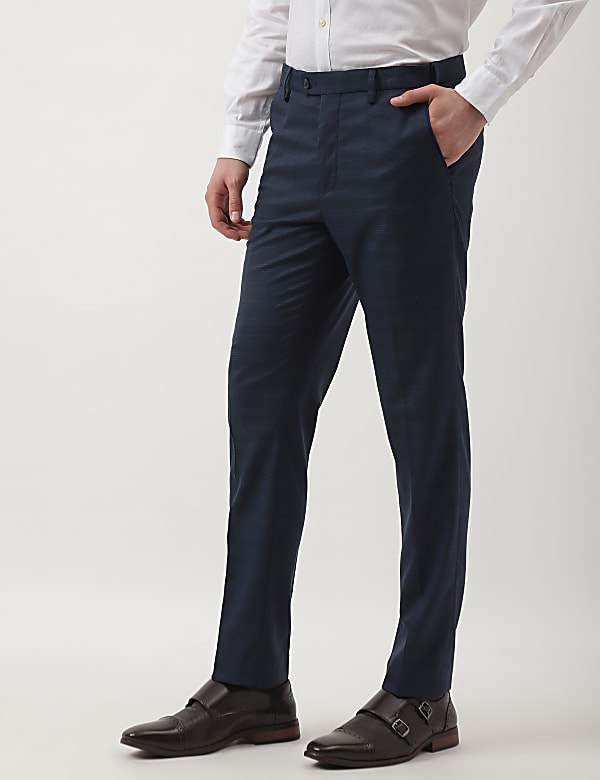 Checks Slim Fit Trousers