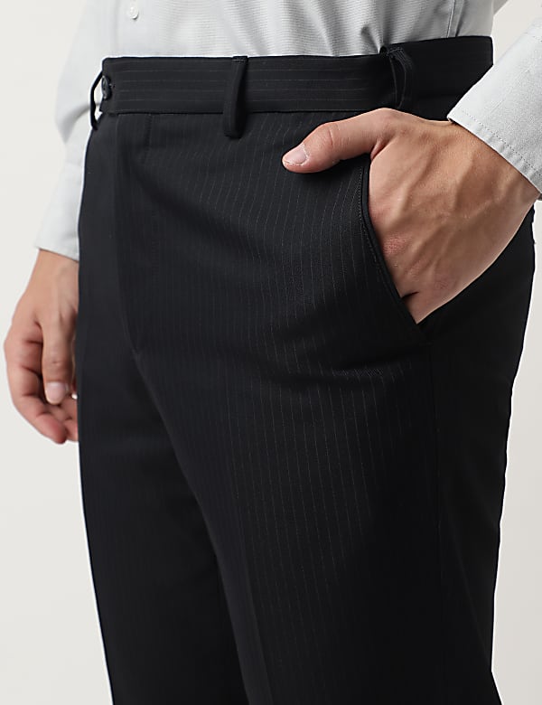 Slim Fit Striped Trousers
