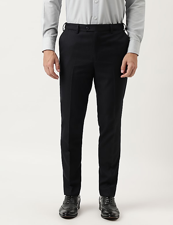 Slim Fit Striped Trousers