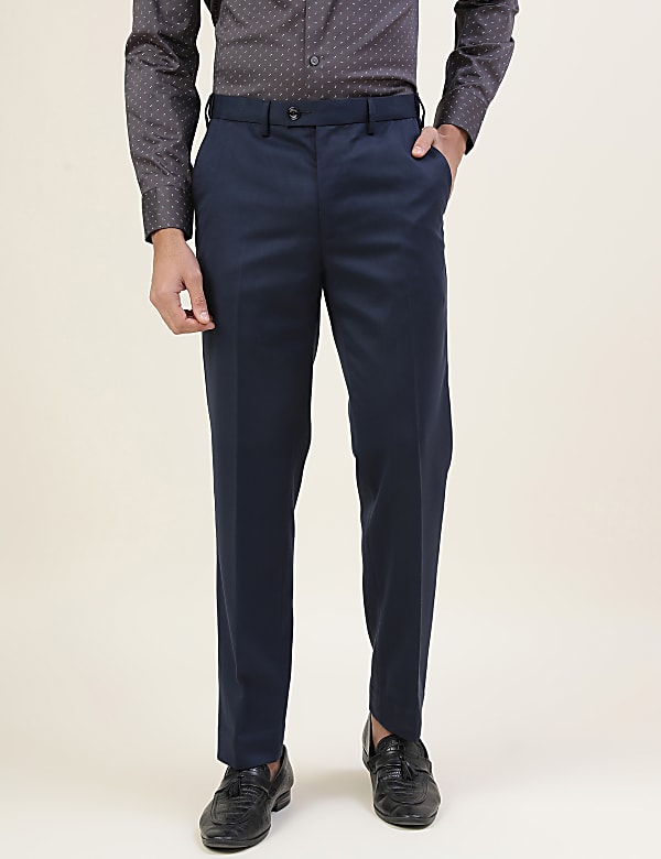 Premium Solid Sateen Regular Fit Trouser