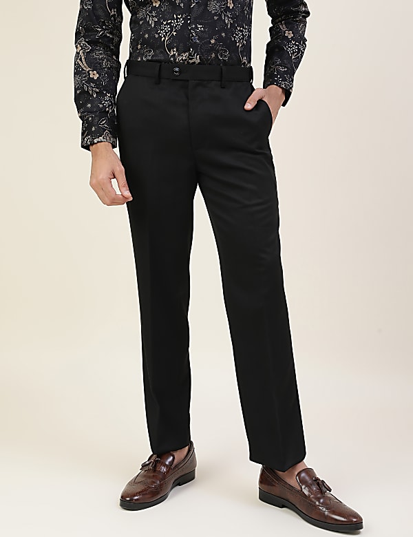 Premium Solid Sateen Regular Fit Trouser