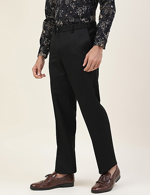 Premium Solid Sateen Regular Fit Trouser