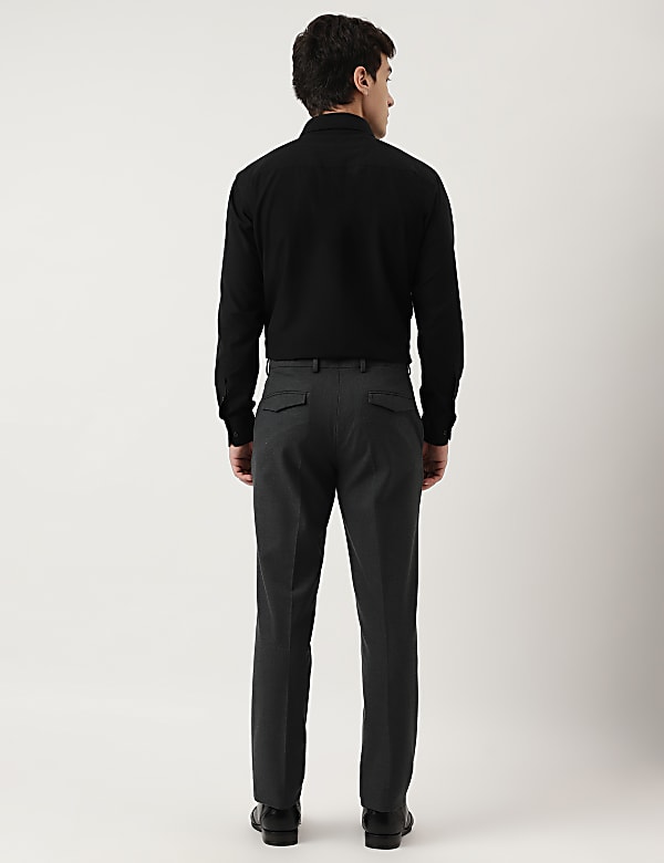 Tailored Fit Plain Trousers