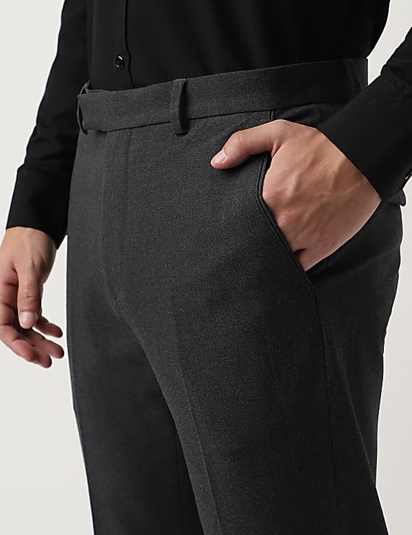 Tailored Fit Plain Trousers