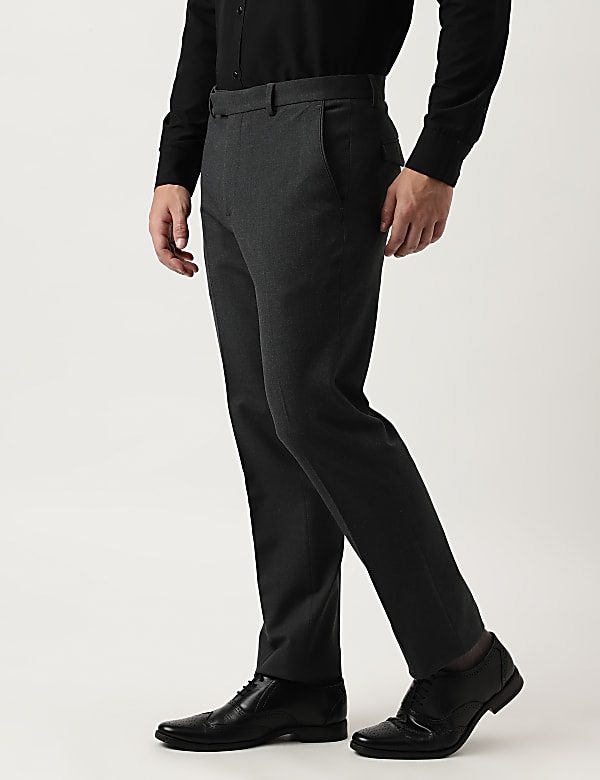 Tailored Fit Plain Trousers