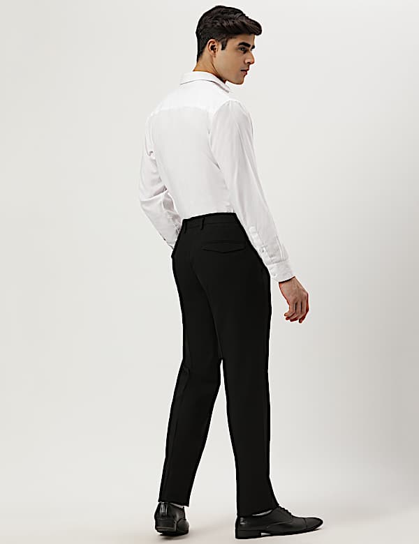 Tailored Fit Plain Trousers