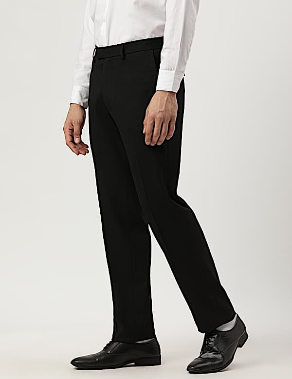 Tailored Fit Plain Trousers