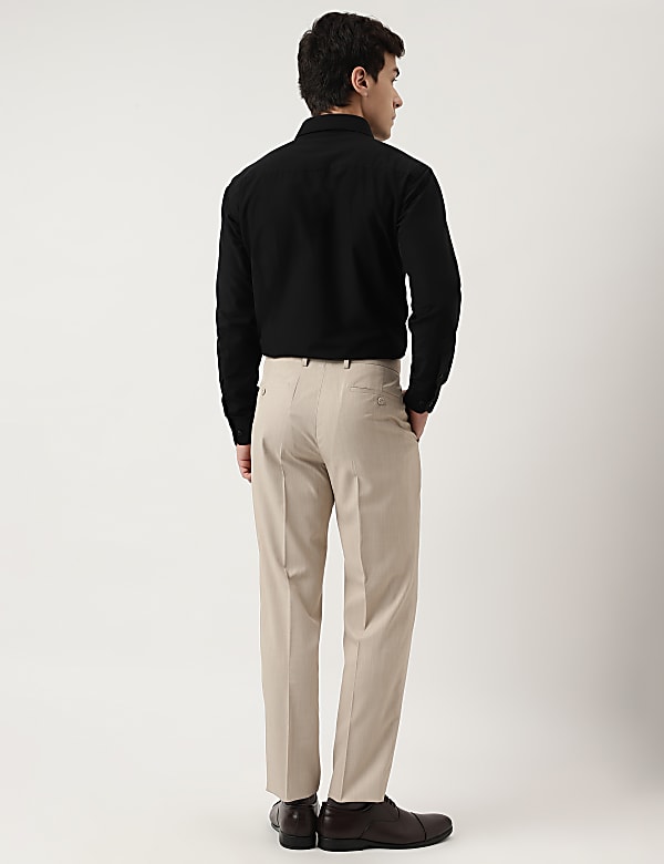 Crease Resistance Plain Trousers