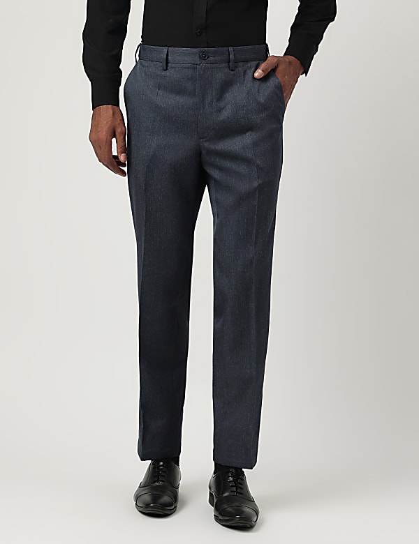 Regular Fit Plain Trousers
