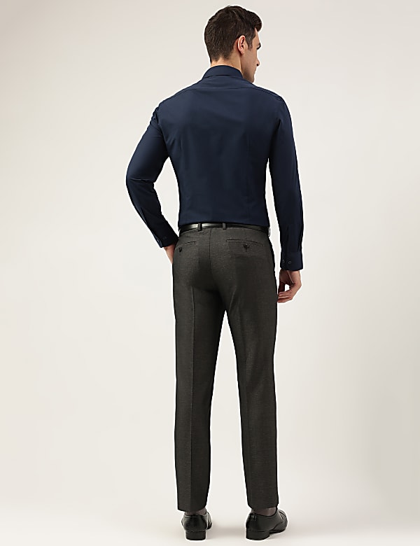 Regular Fit Plain Trousers