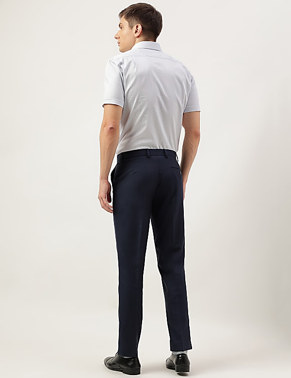 Slim Fit Solid Trousers
