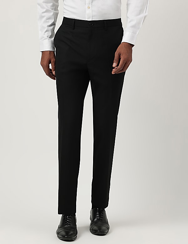 Slim Fit Plain Trousers