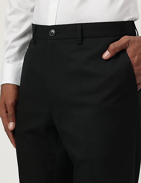 Slim Fit Plain Trousers