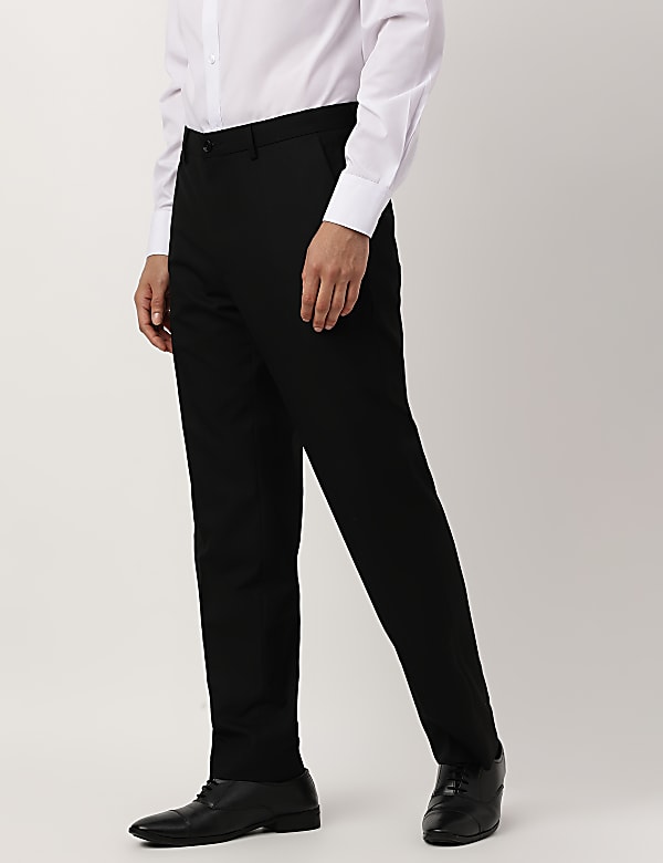 Plain Regular Fit Trousers
