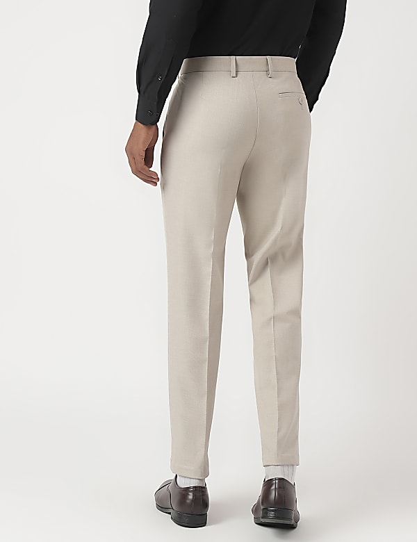 Tailored-Fit Bi-Stretch Textured Trousers