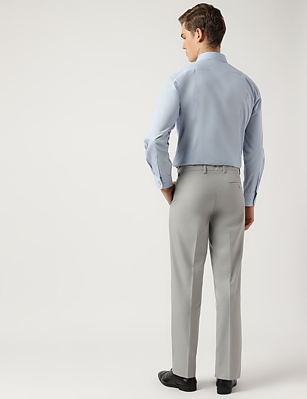 Plain Regular Fit Trousers