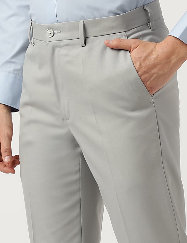 Plain Regular Fit Trousers