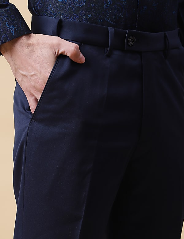 Plain Slim Fit Trousers