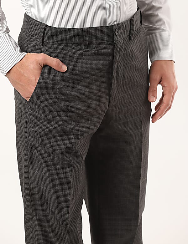 Crease Resistant Regular Fit Design Trouser