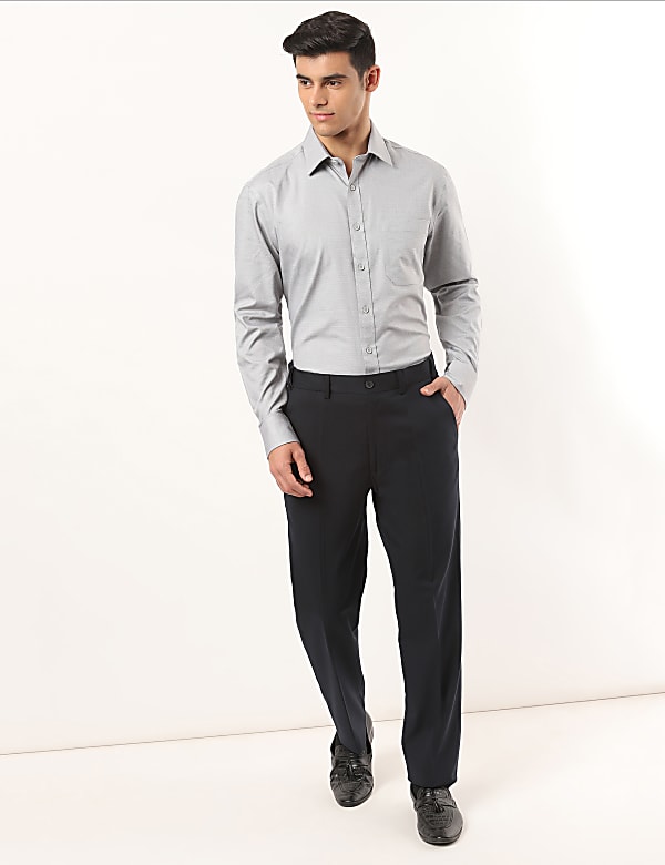 Crease Resistant Regular Fit Design Trouser