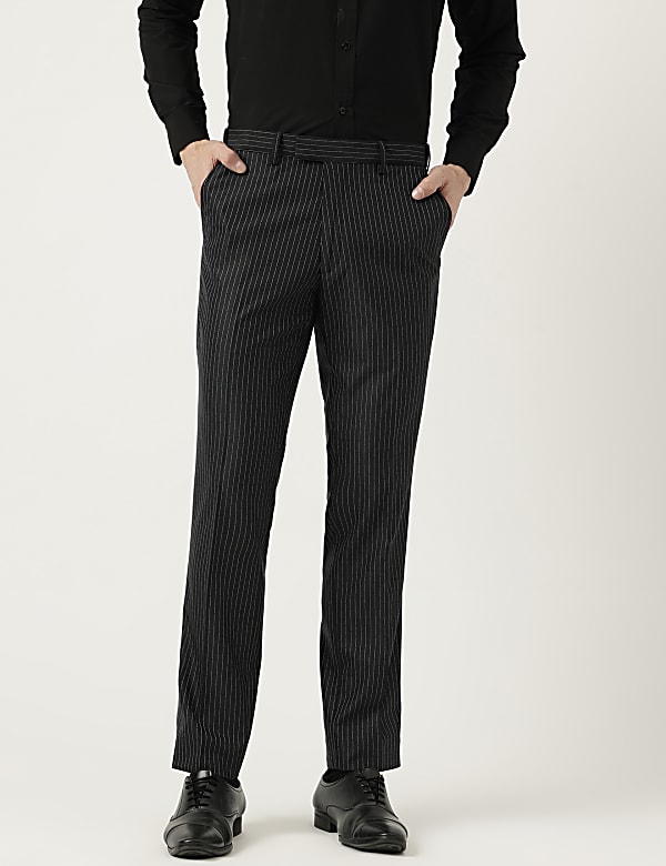 Slim Fit Striped Trousers