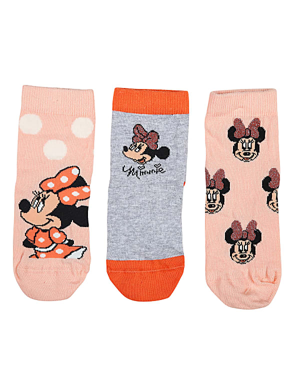 3pk Minnie Mouse Socks