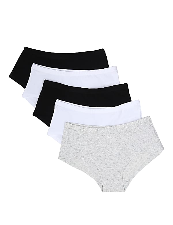 5 Pack Cotton Mix Plain Shorts