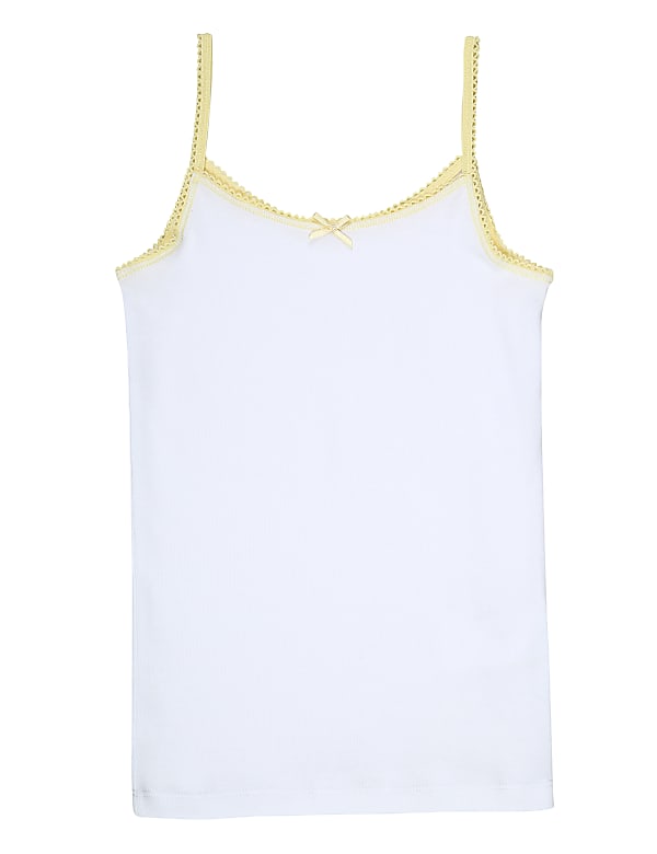 5P Cami Vests colour Trim (2-16 Yrs)