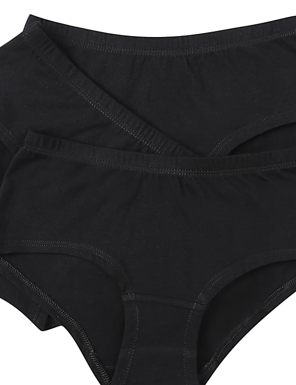 5 Pack Cotton Mix Plain Skinny Fit Panties