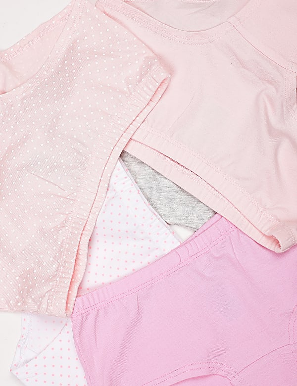 Pack of 5 Cotton Mix Plain Knickers