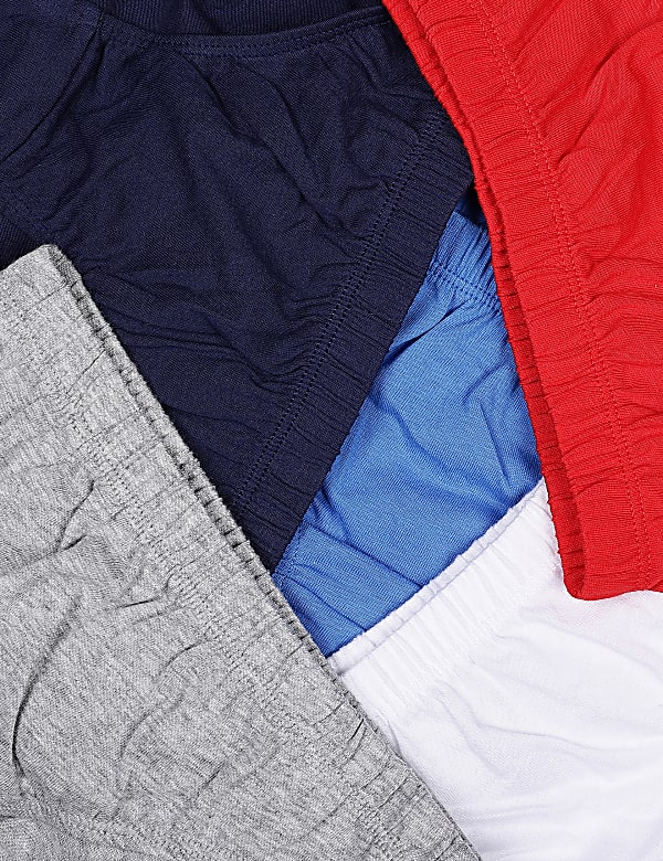 Pack of 5 Pure Cotton Plain Briefs