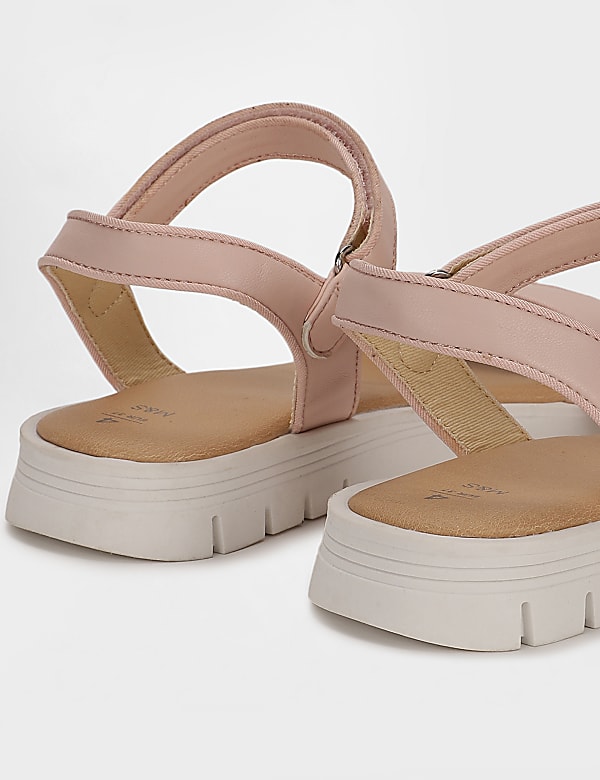 Buy Girls Plain Velcro Flat Sandals at Marks Spencer