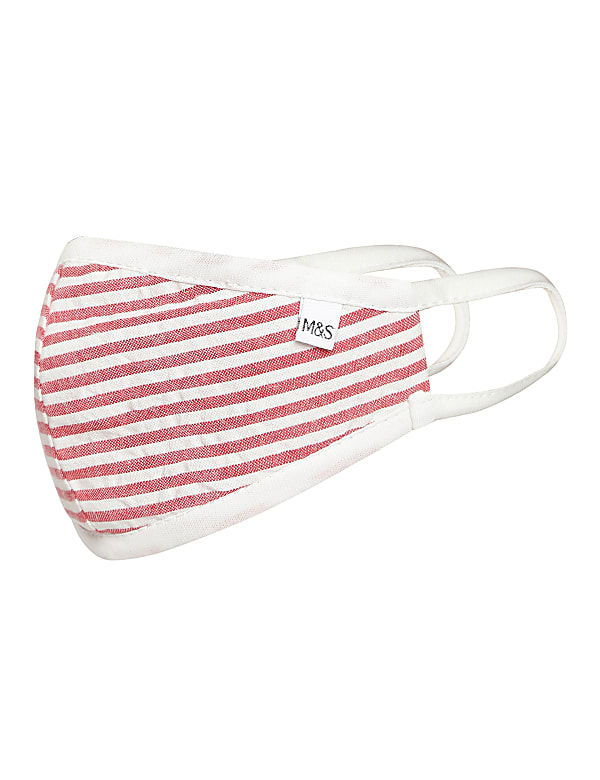 Pure Cotton Striped Mask