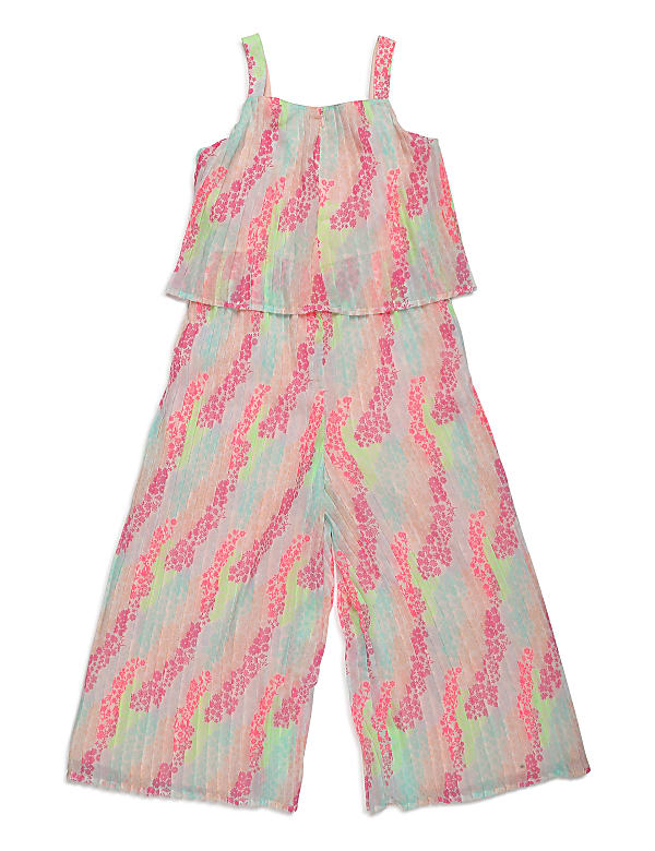 Floral Square Neck Jumpsuit